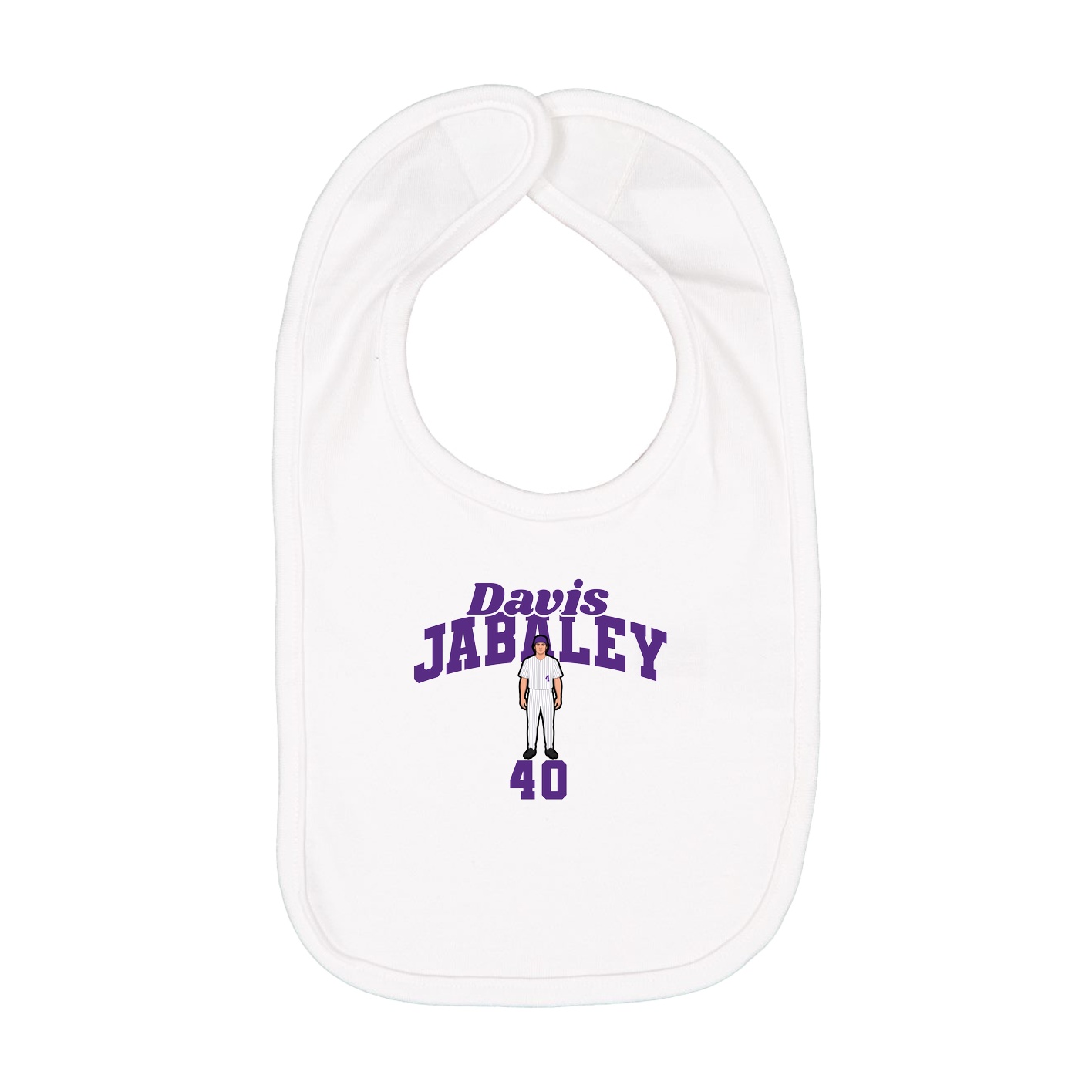 Infant Bib — Signature Arch in White