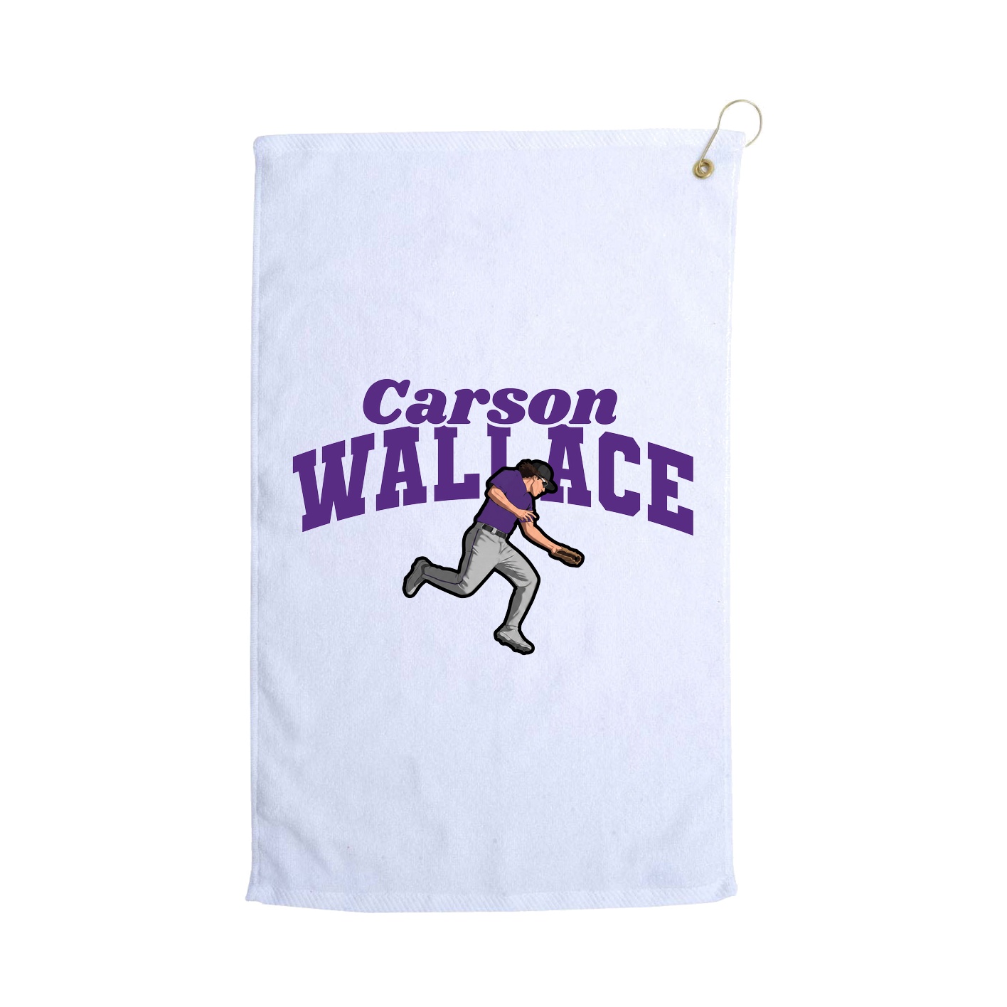 Golf Towel — Signature Arch in White
