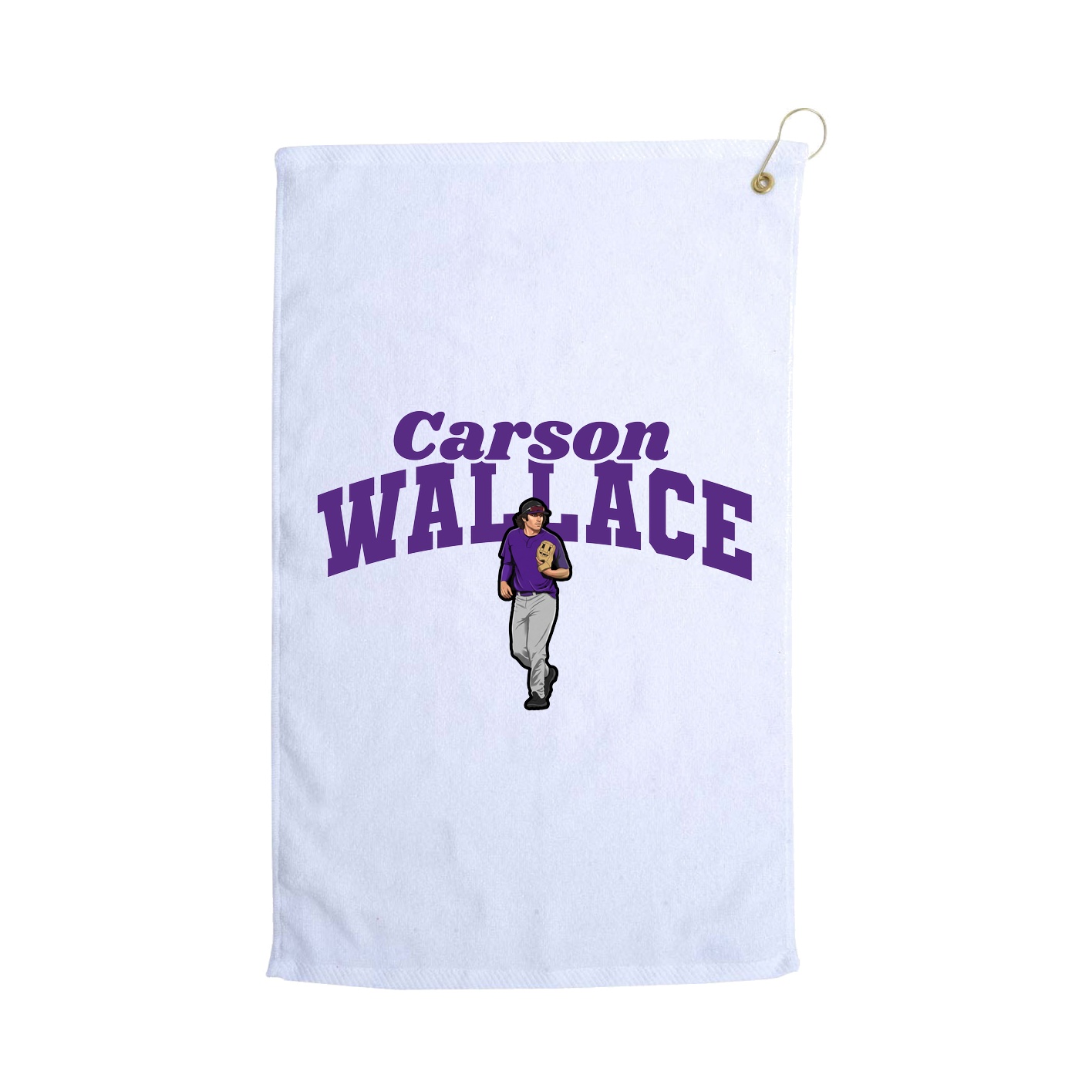 Golf Towel — Signature Arch in White