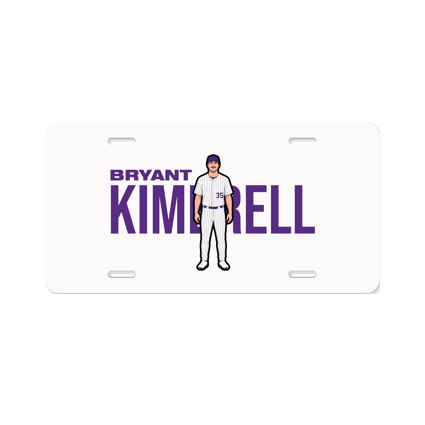 License Plate — Player Name in Classic