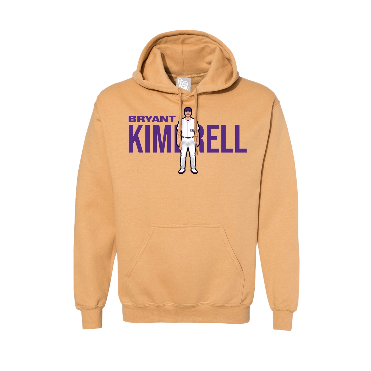 Hoodie — Player Name in Vegas Gold