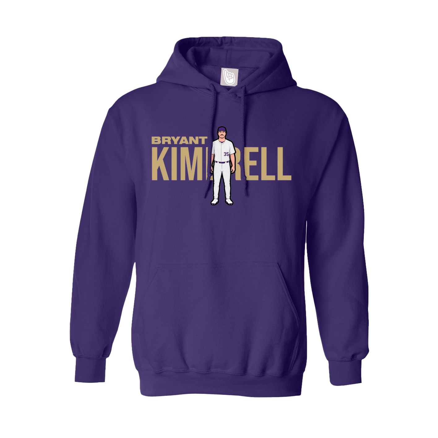 Youth Hoodie — Player Name in Purple