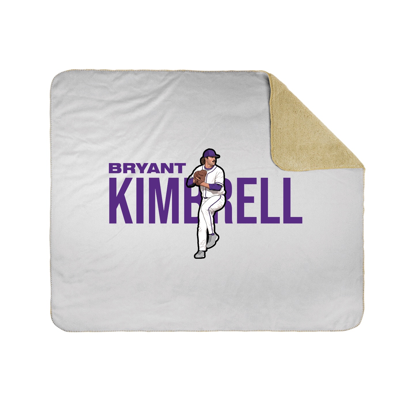 Throw Blanket — Player Name in White