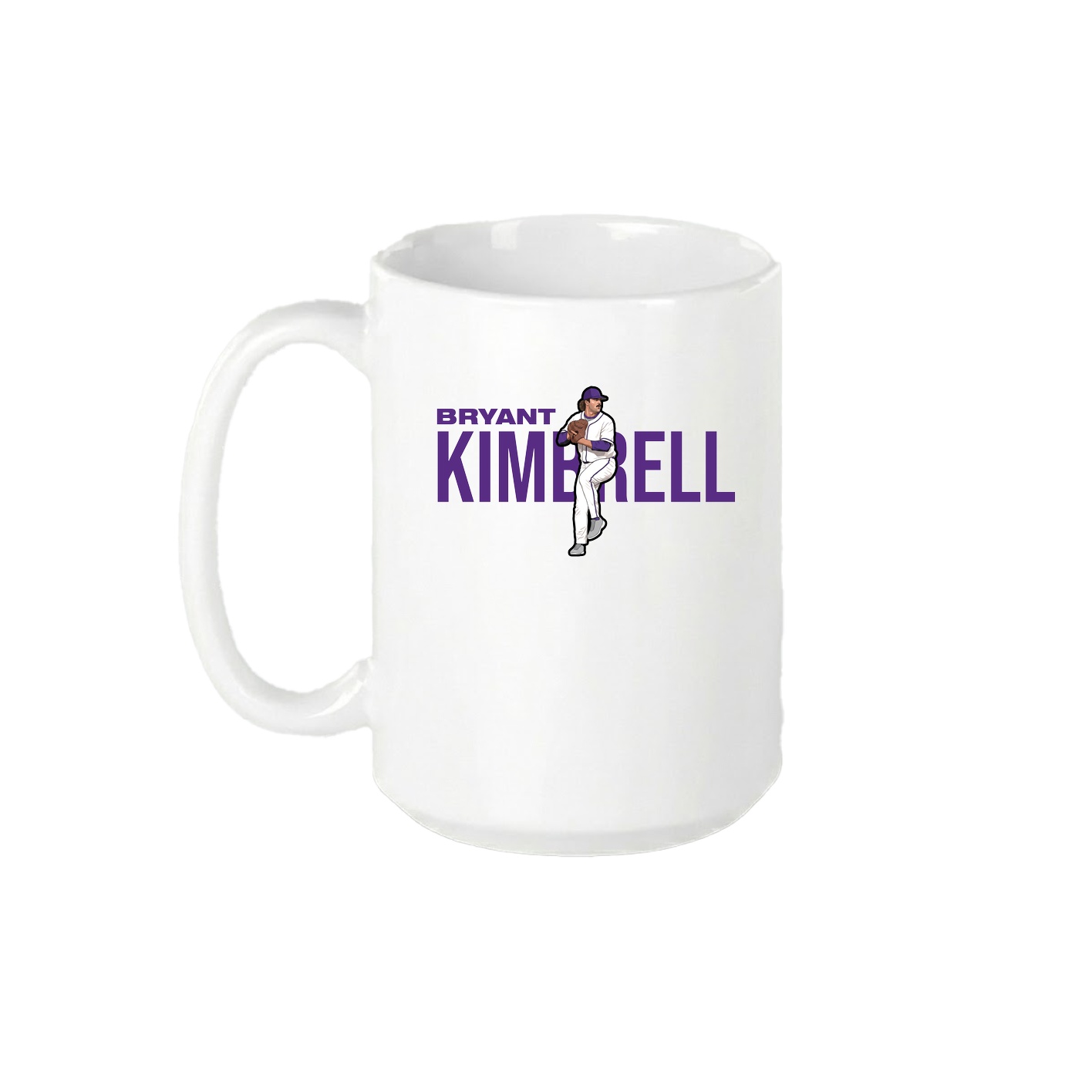 15oz Coffee Mug — Player Name in White
