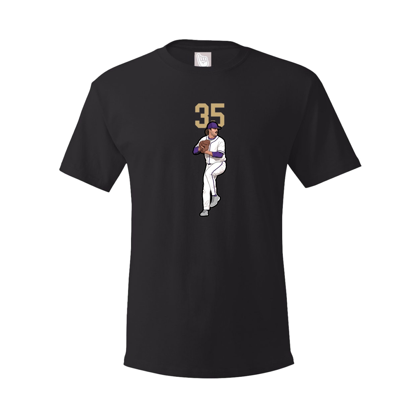 Youth Tee — Number Top in Black