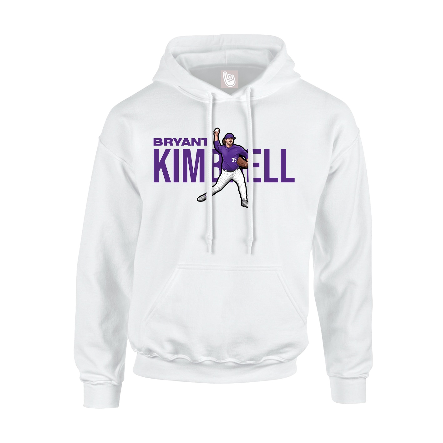 Youth Hoodie — Player Name in White