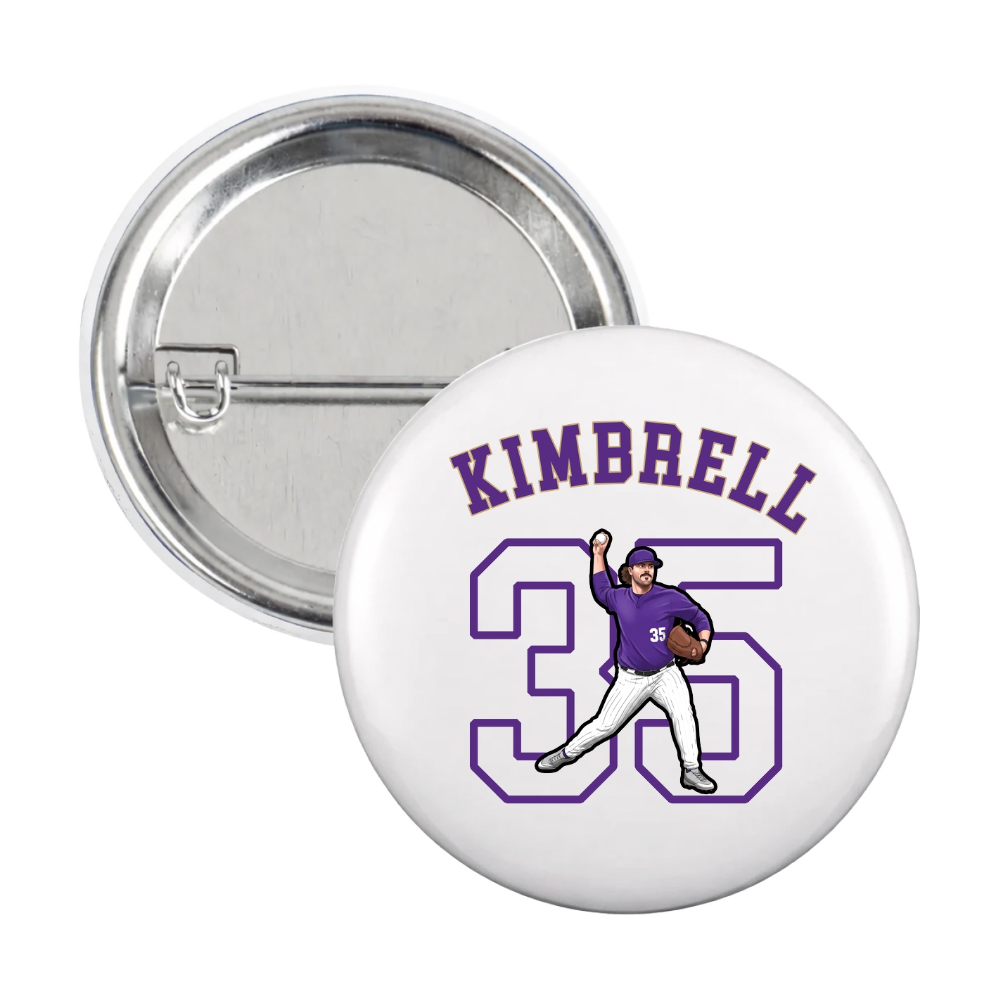 Game Day Button — Shirsey Arch in White