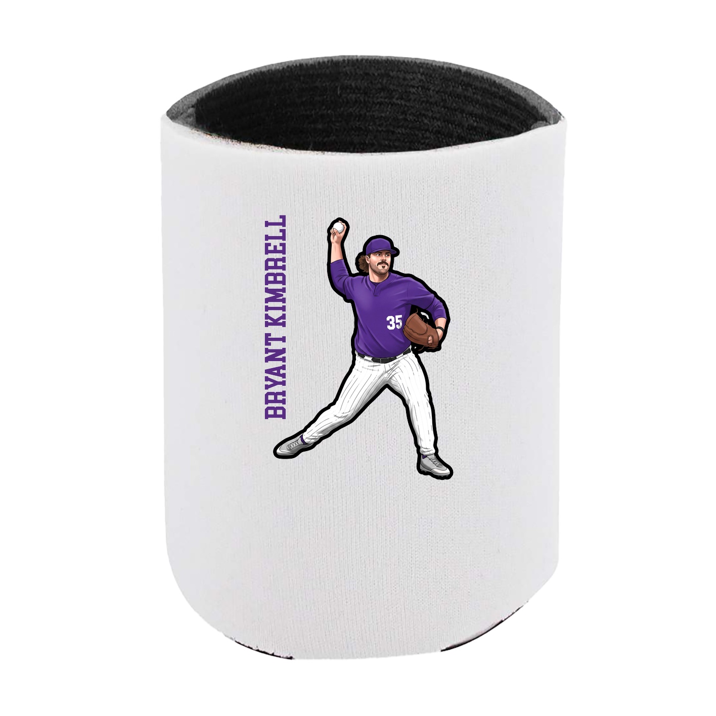 Can Holder — Name Vertical in White