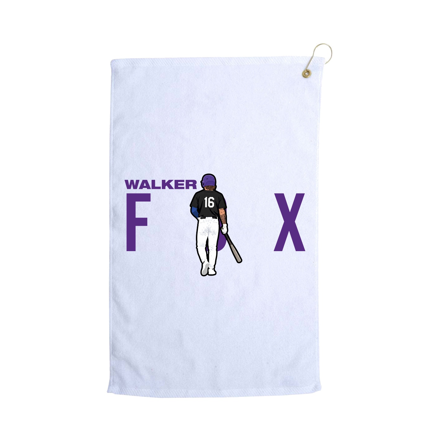 Golf Towel — Player Name in White