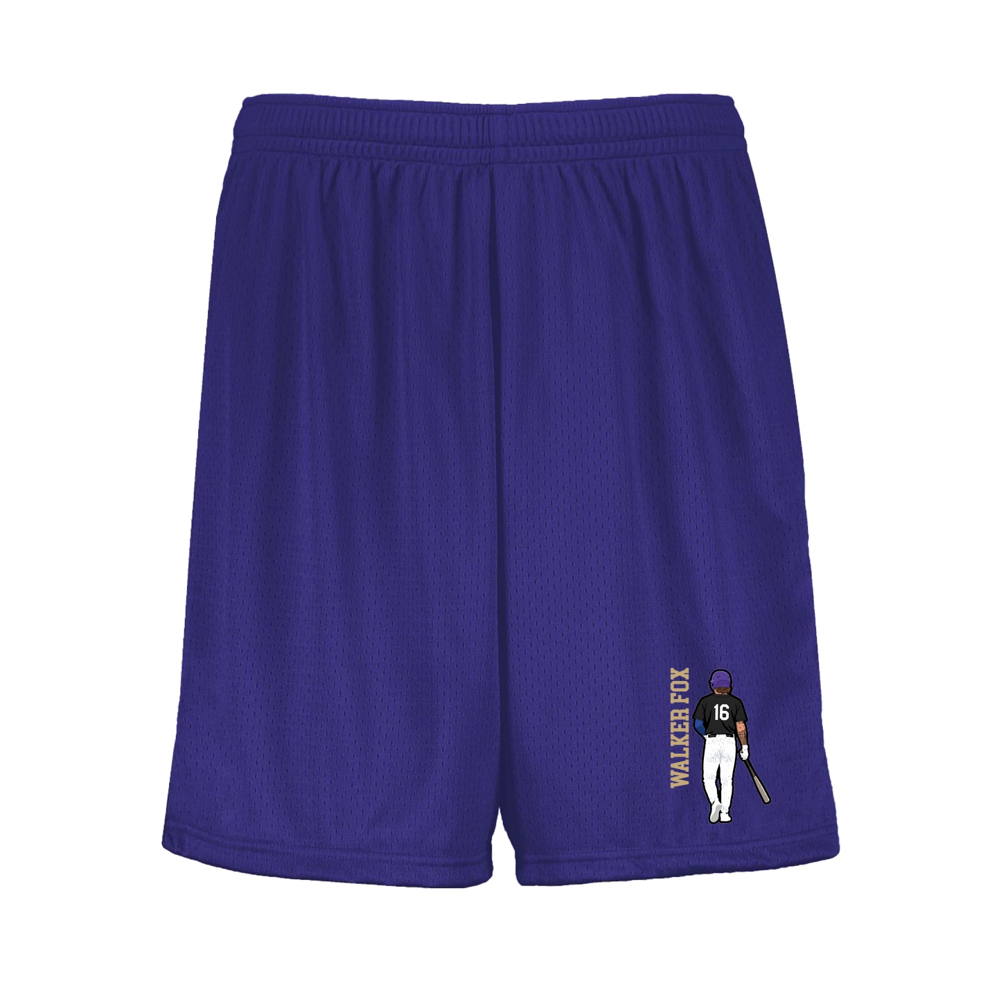 Shorts — Name Vertical in Purple