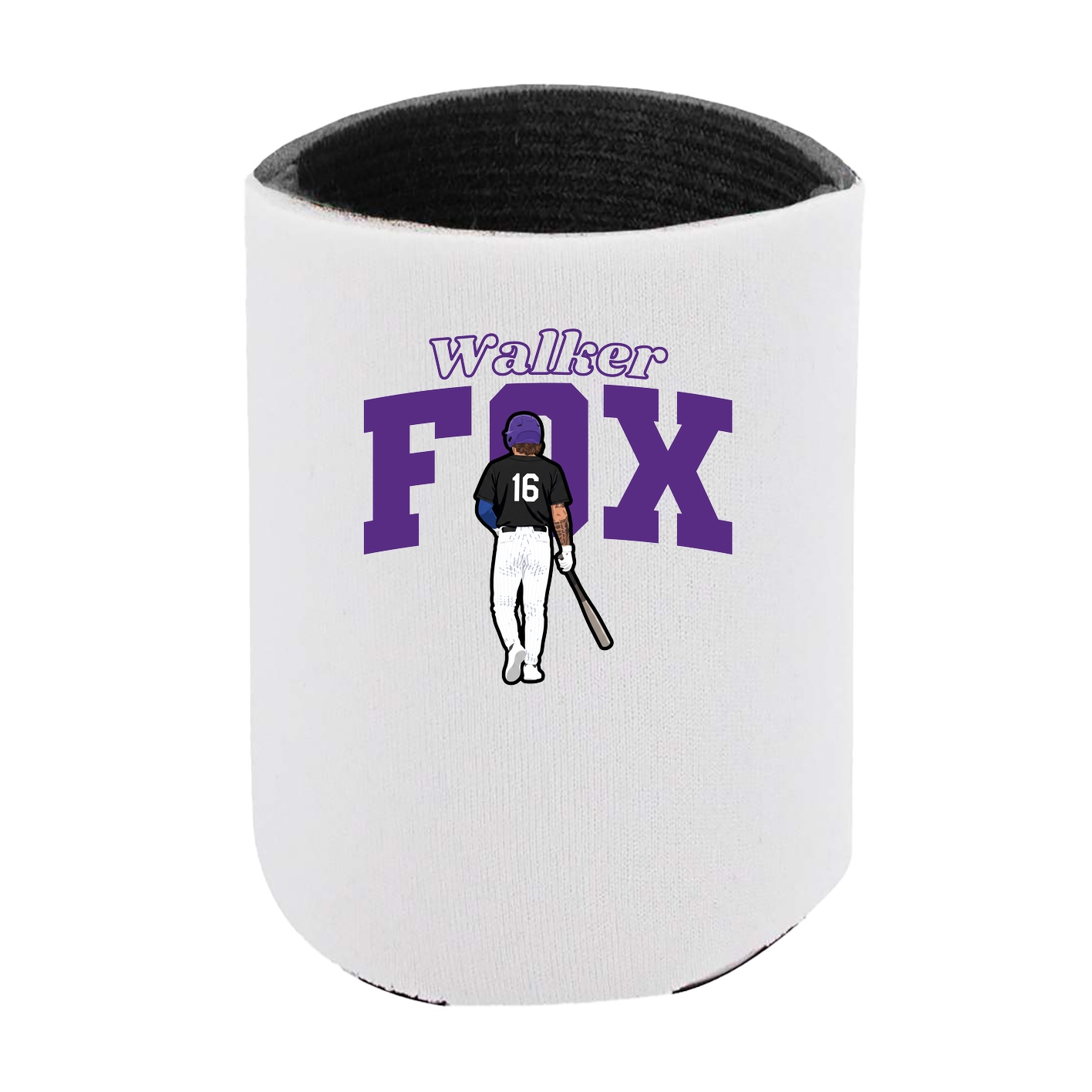 Can Holder — Name Arch in White