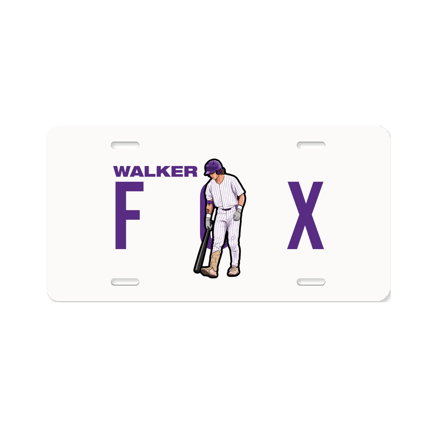 License Plate — Player Name in Classic
