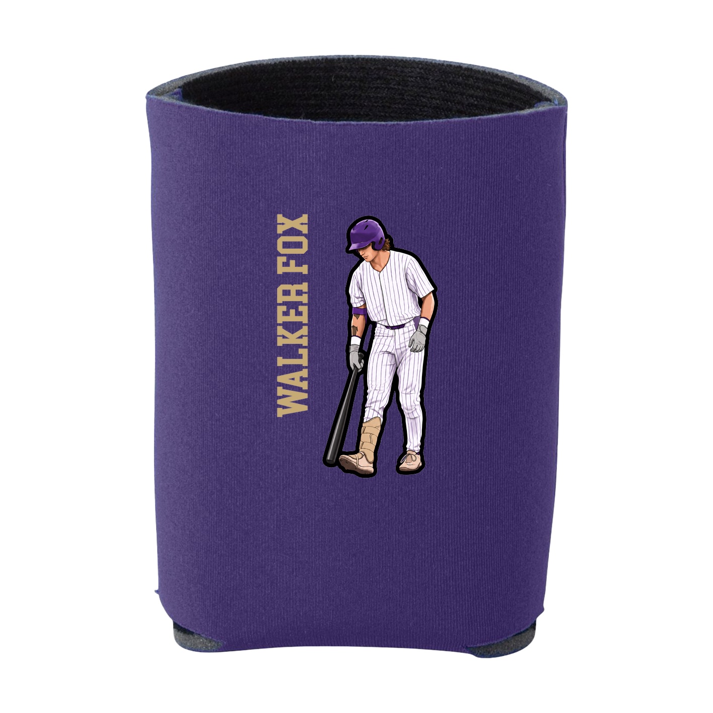 Can Holder — Name Vertical in Purple