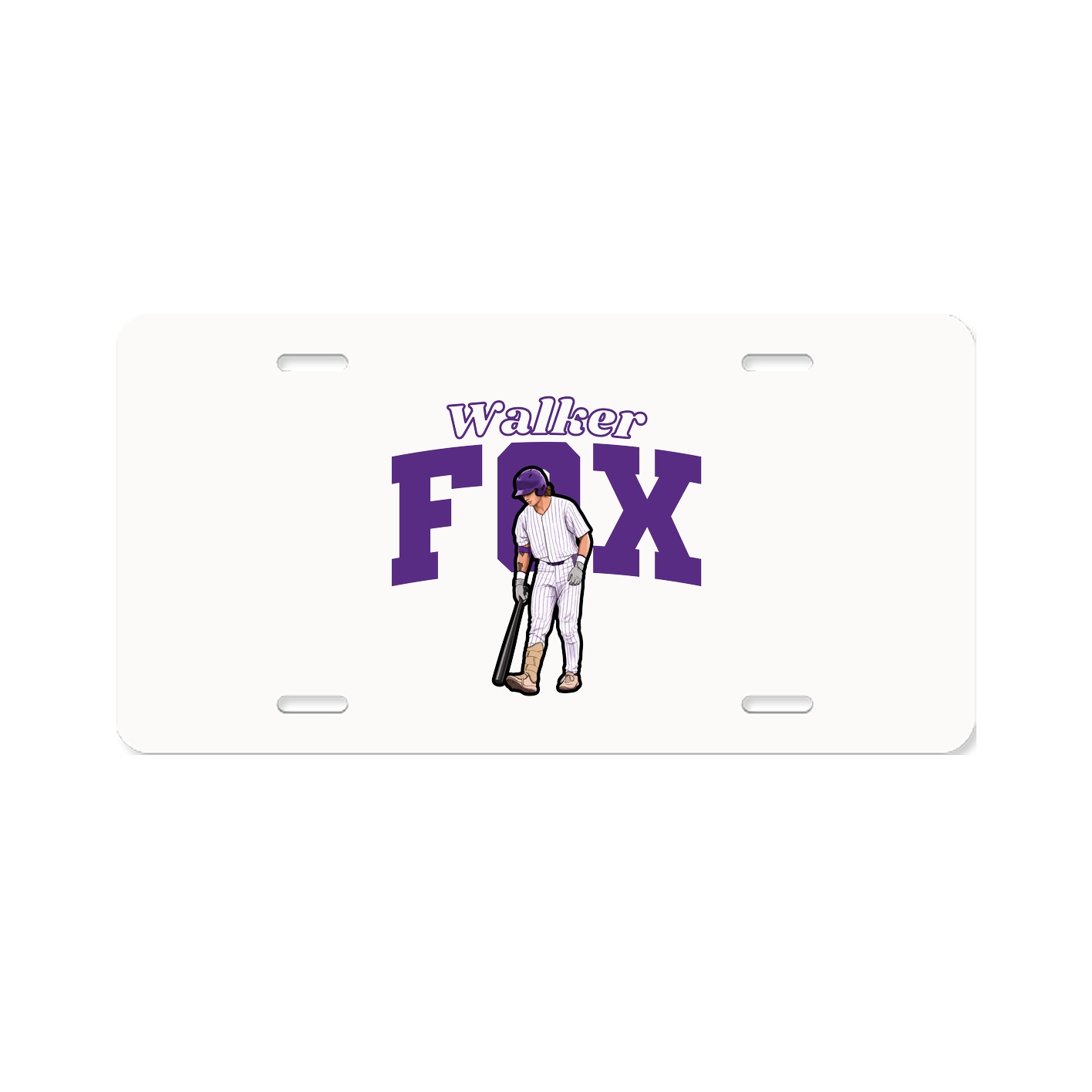 License Plate — Name Arch in Classic