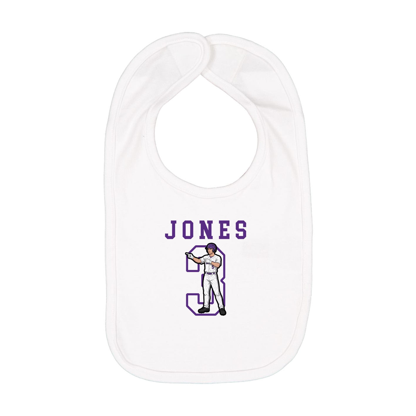 Infant Bib — Shirsey in White