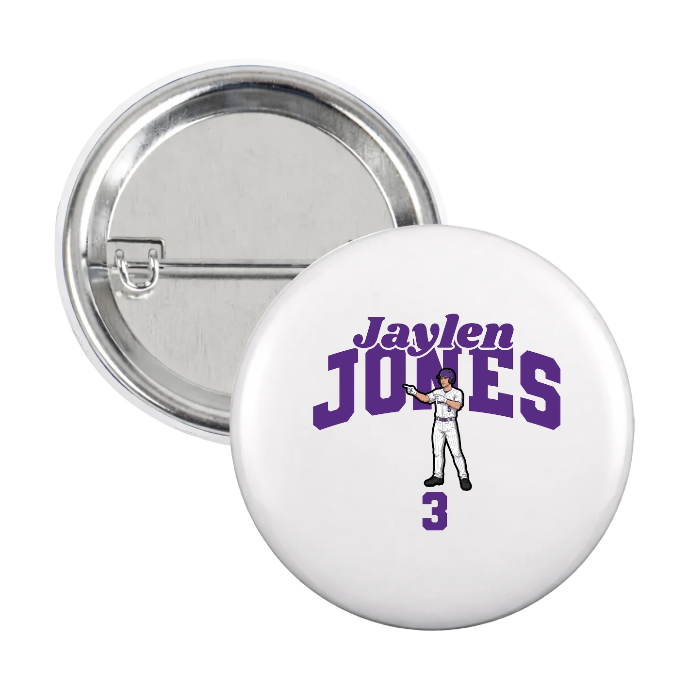 Game Day Button — Signature Arch in White