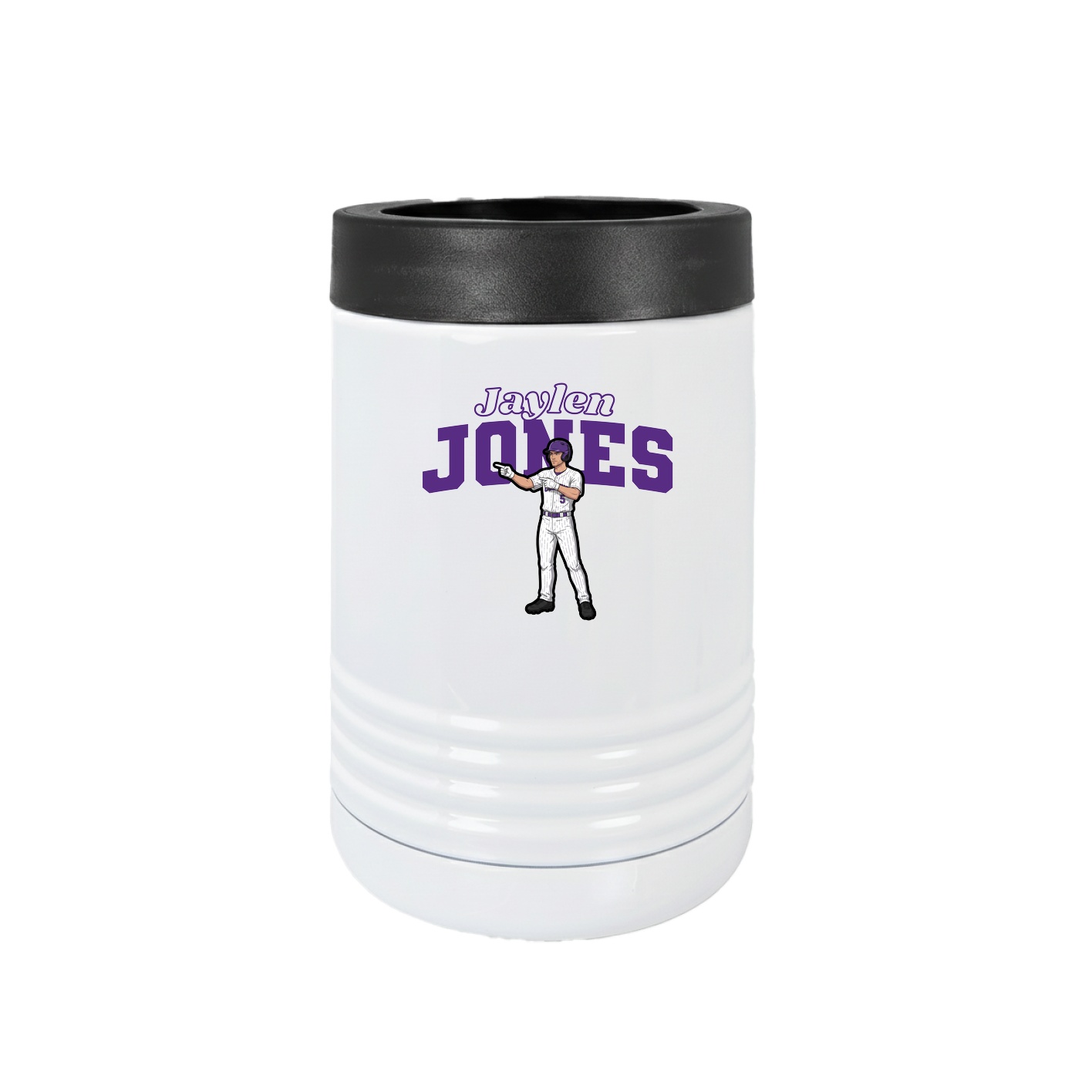 Beverage Holder — Name Arch in White