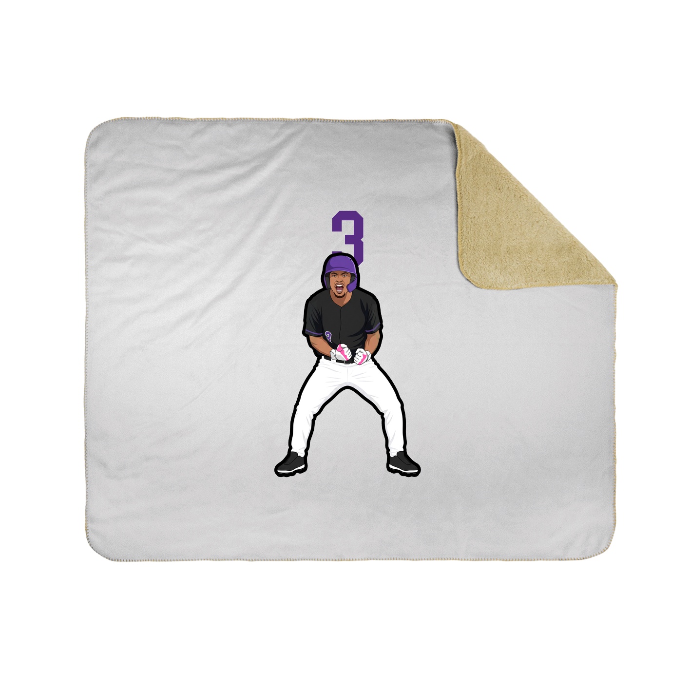 50x60 Sherpa Lined Throw Blanket