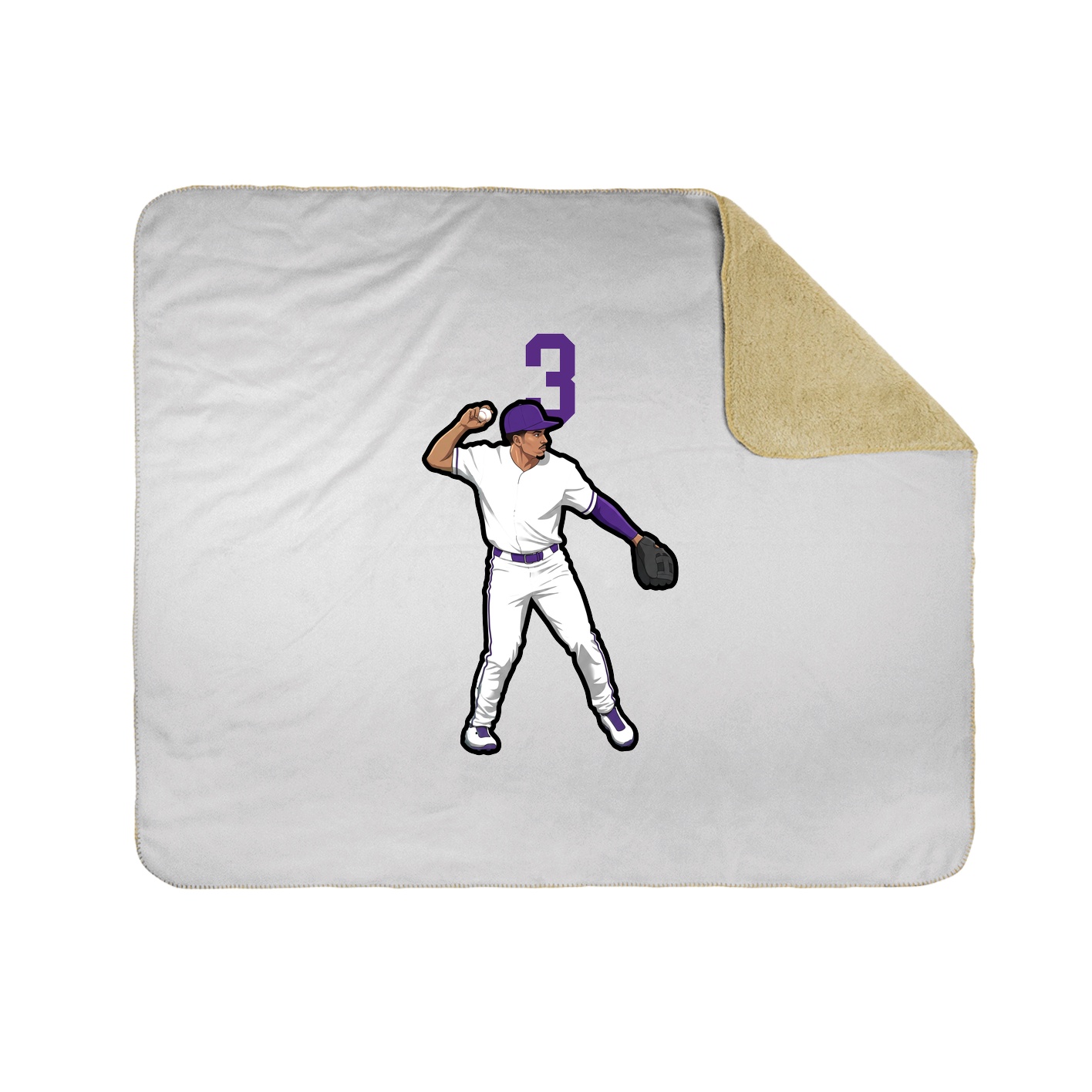 50x60 Sherpa Lined Throw Blanket