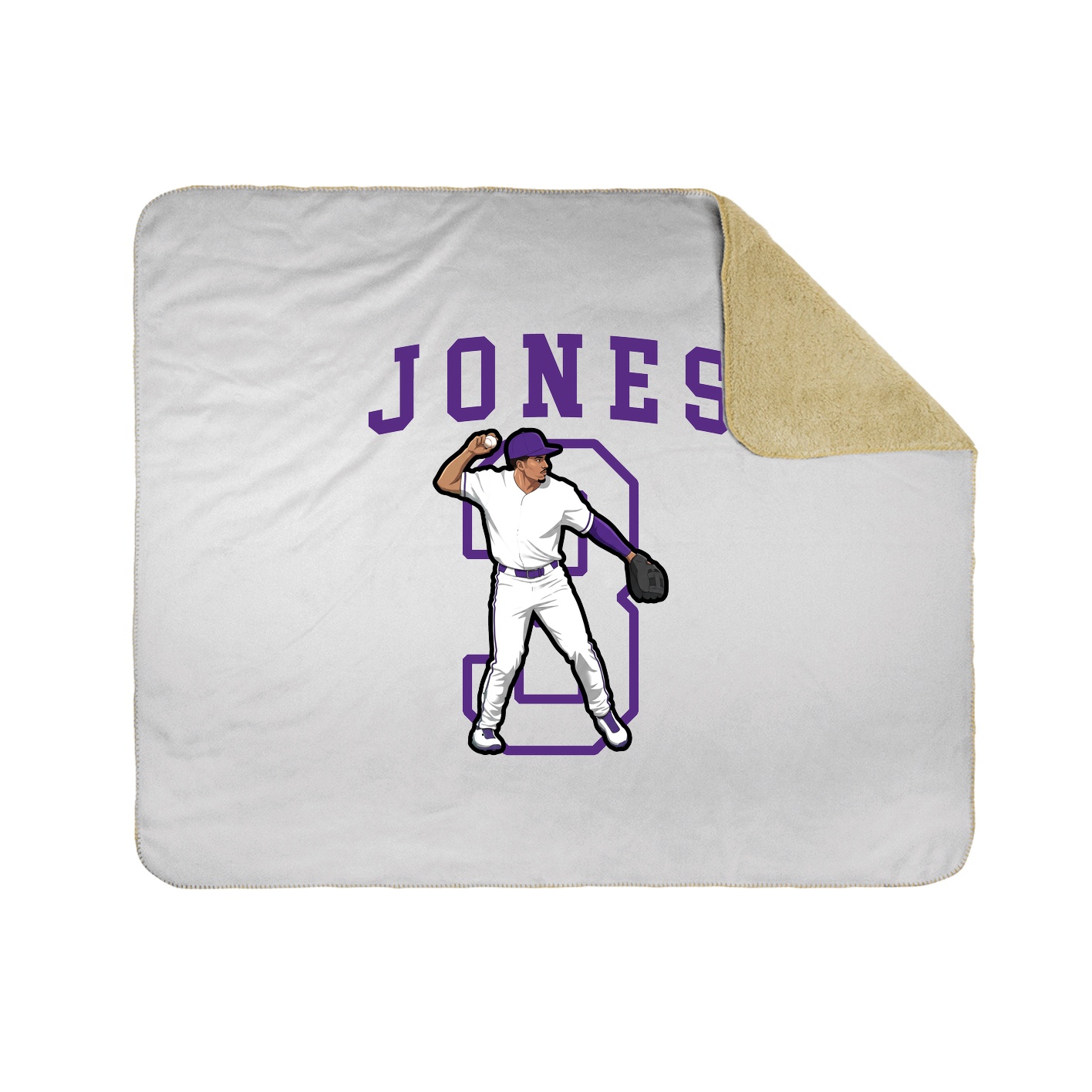 50x60 Sherpa Lined Throw Blanket