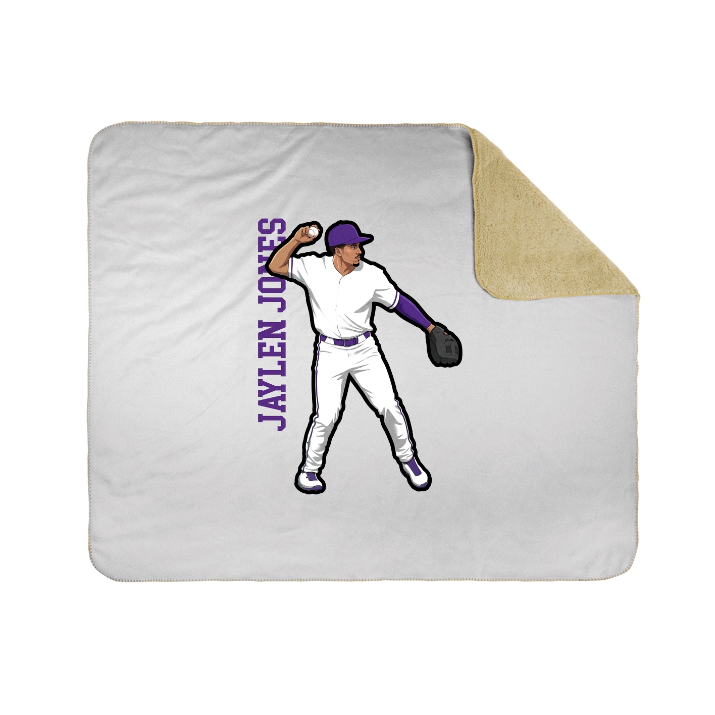 50x60 Sherpa Lined Throw Blanket