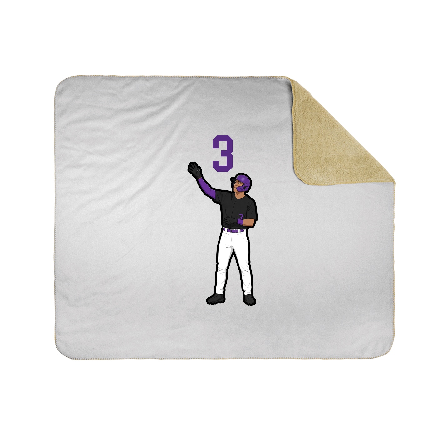 50x60 Sherpa Lined Throw Blanket