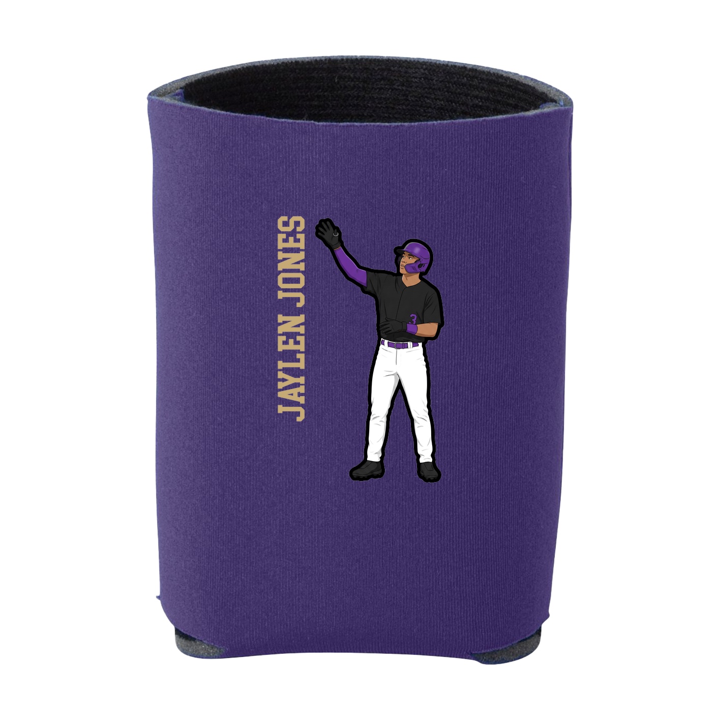 Can Holder — Name Vertical in Purple