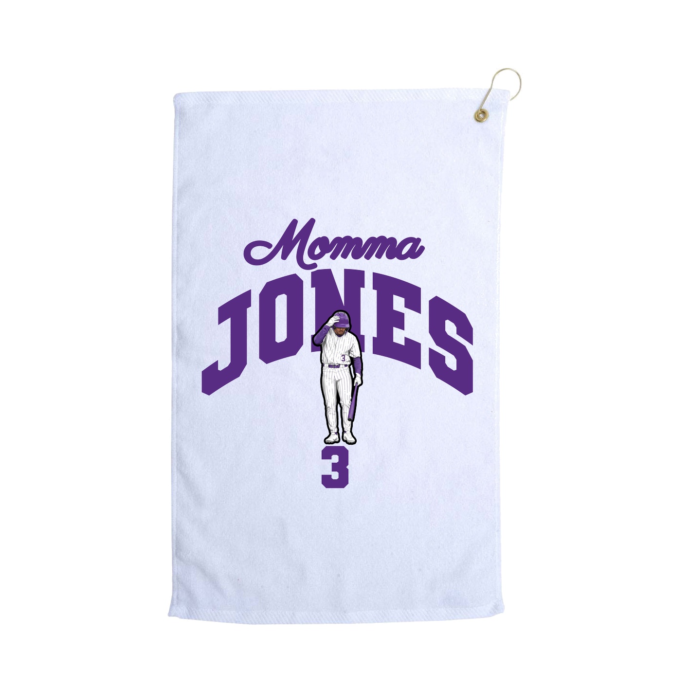 Golf Towel — Mothers Day Arch in White