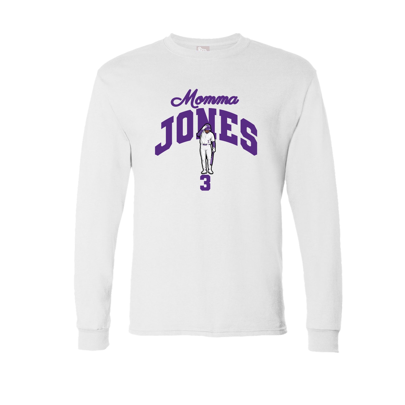 Long Sleeve Tee — Mothers Day Arch in White