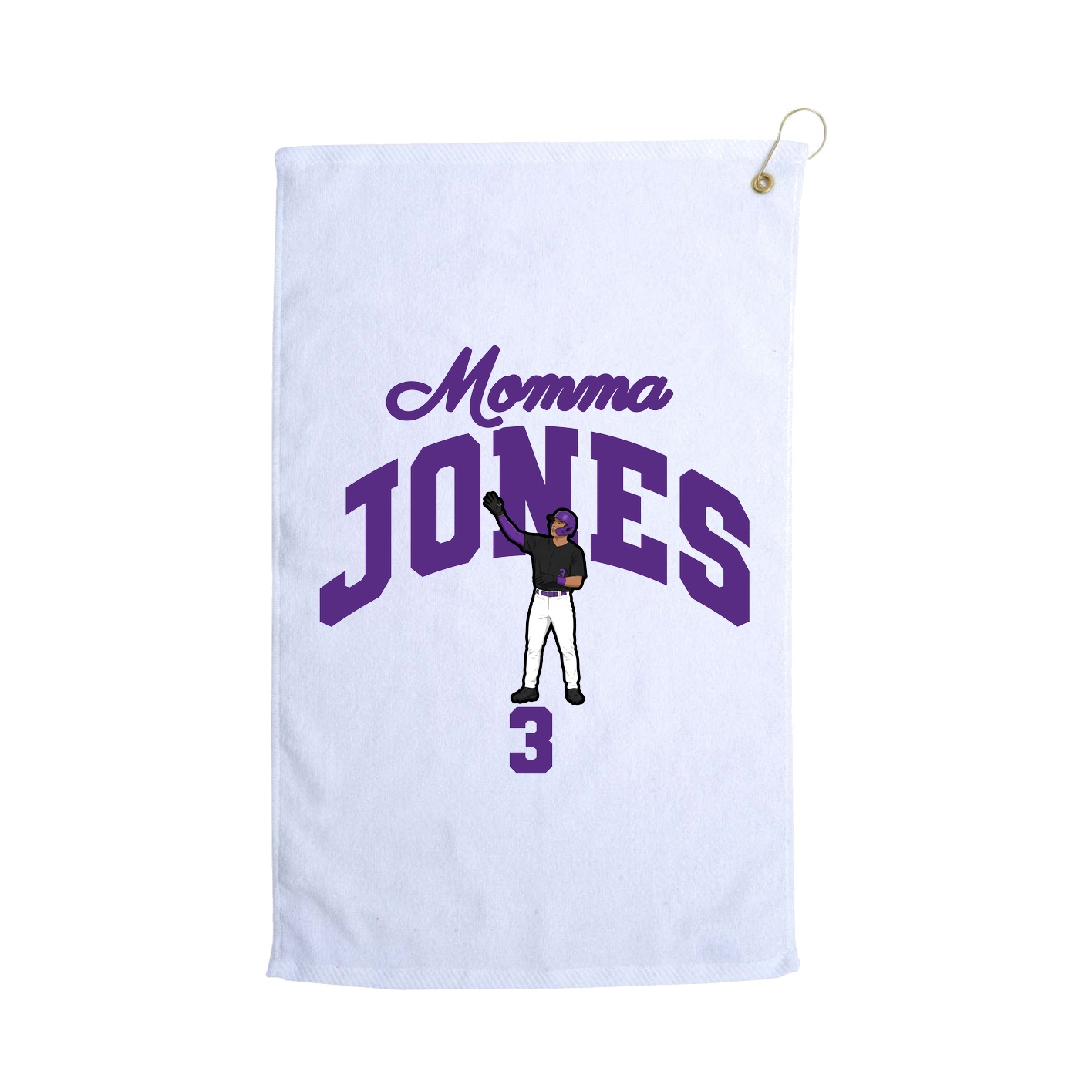 Golf Towel — Mothers Day Arch in White