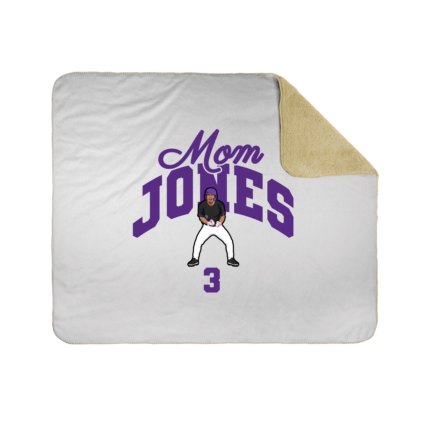 Throw Blanket — Mothers Day Arch in White