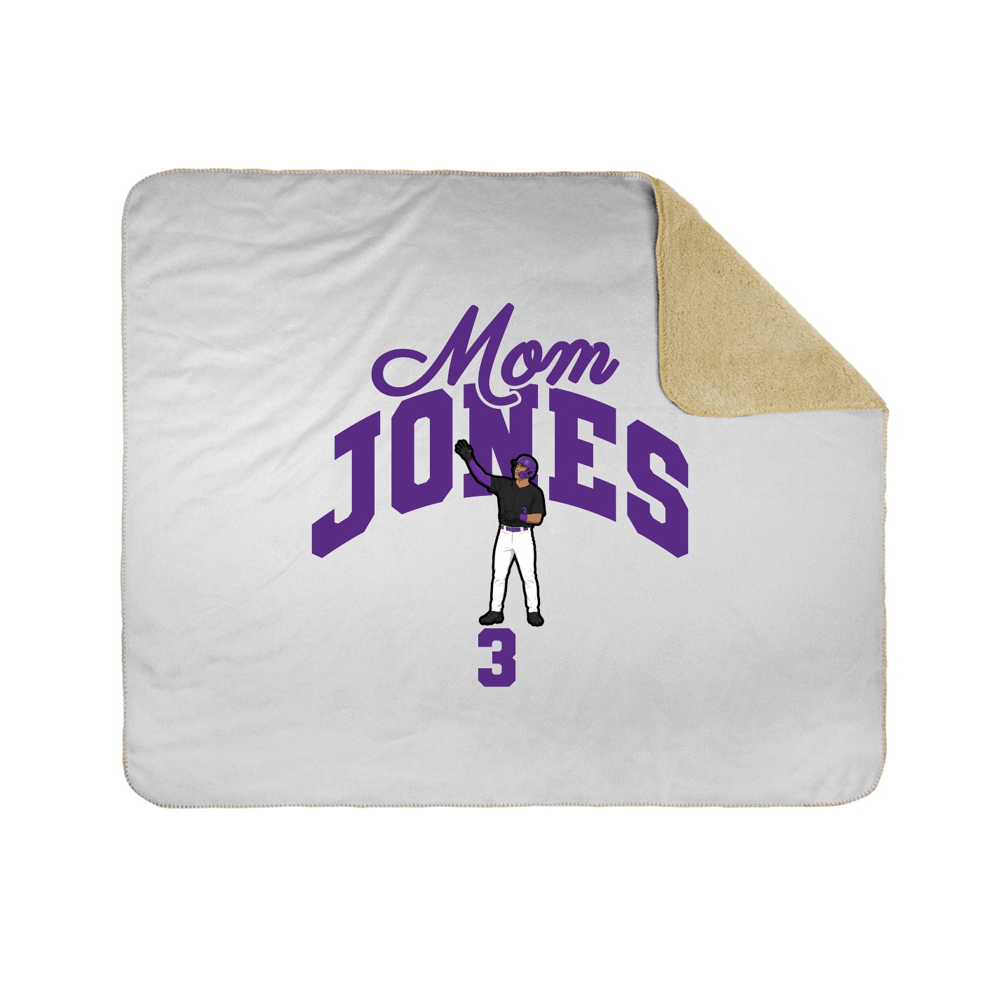 Throw Blanket — Mothers Day Arch in White