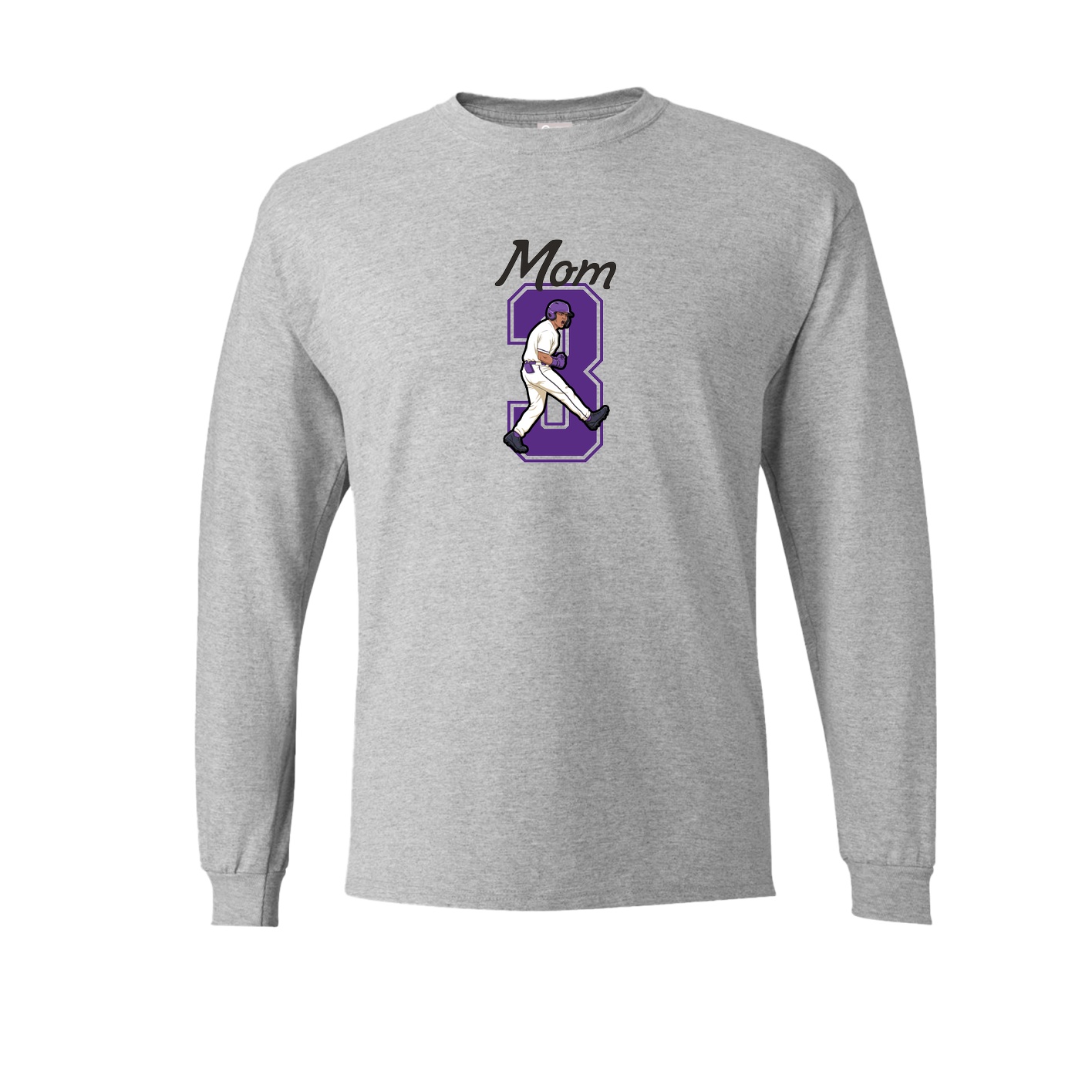 Long Sleeve Tee — Mothers Day Shirsey in Grey