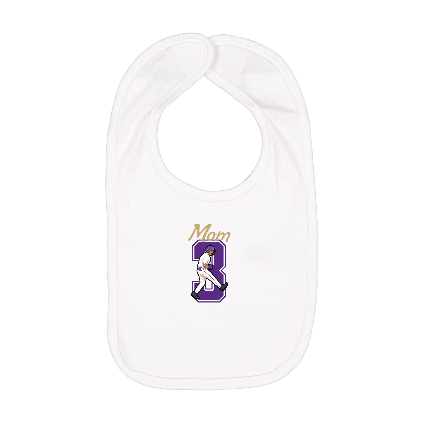 Infant Bib — Mothers Day Shirsey in White