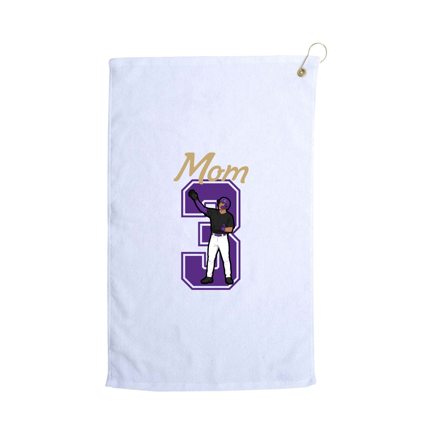 Golf Towel — Mothers Day Shirsey in White