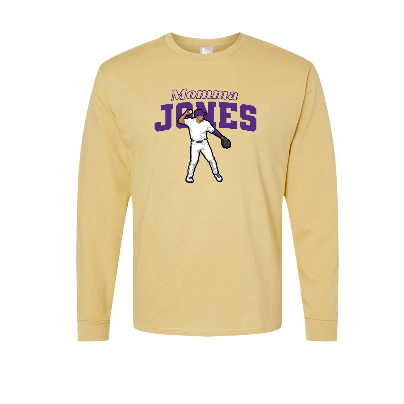 Long Sleeve Tee — Mothers Day Block in Vegas Gold