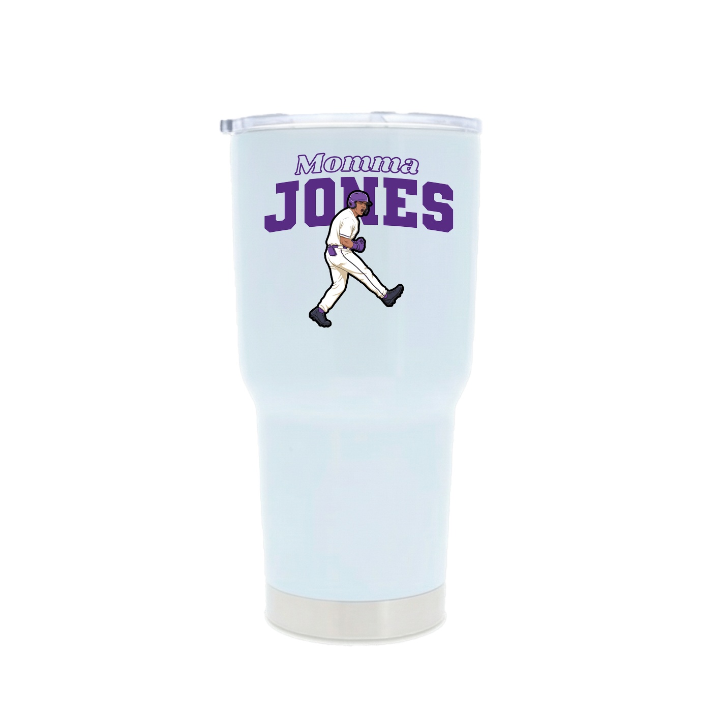30oz Stainless Steel Tumbler — Mothers Day Block in White