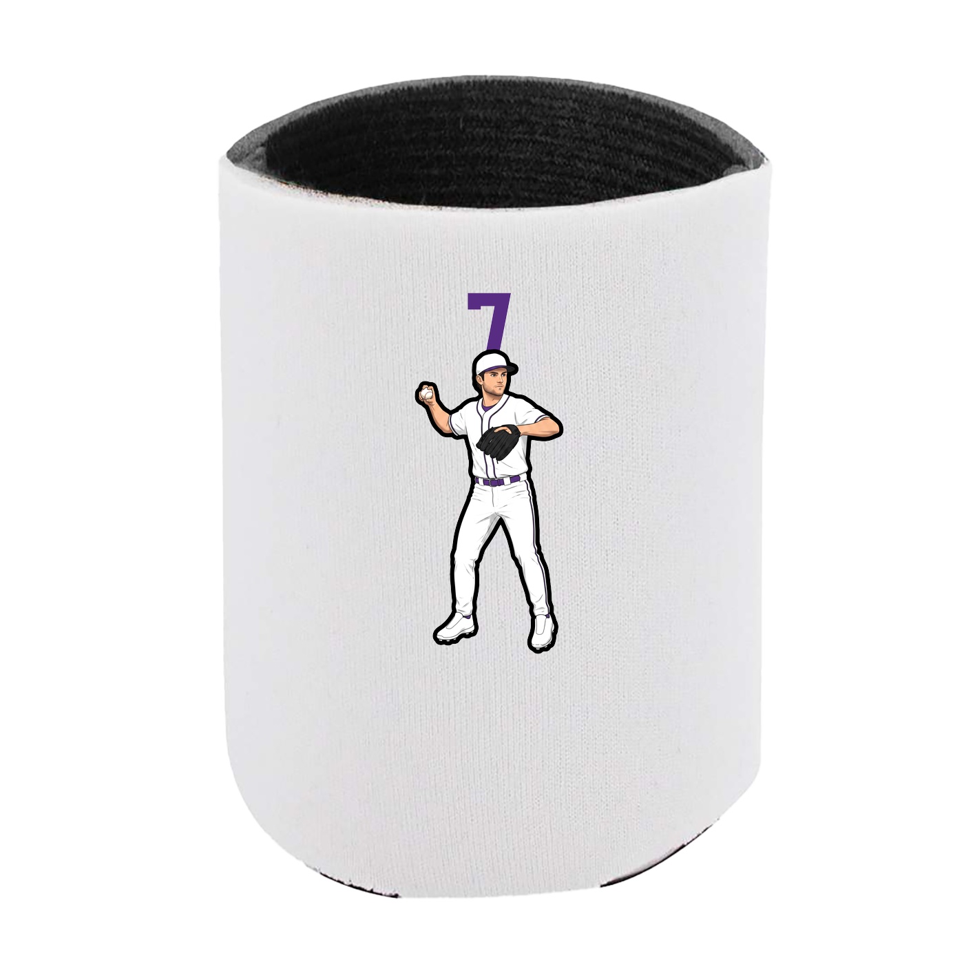 Can Holder — Number Top in White