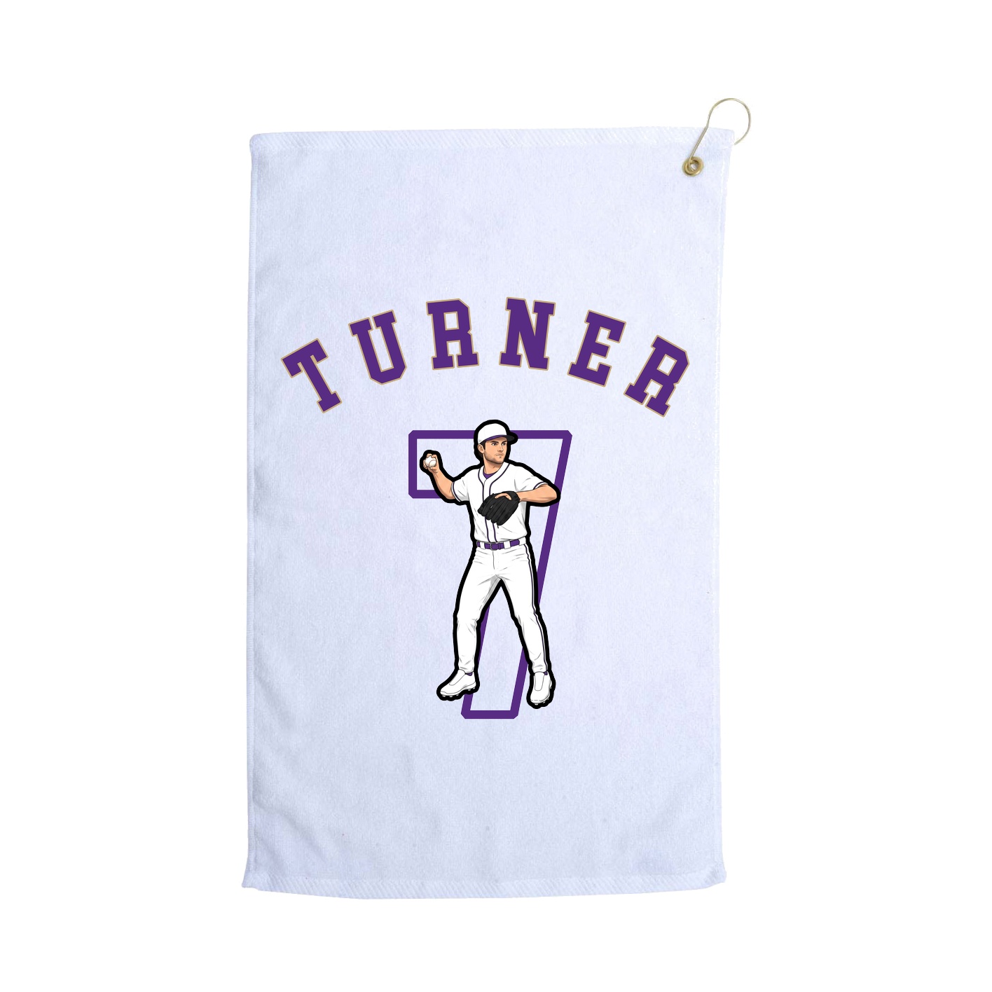 Golf Towel — Shirsey Arch in White