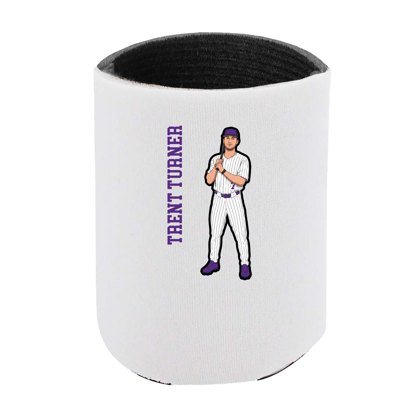 Can Holder — Name Vertical in White