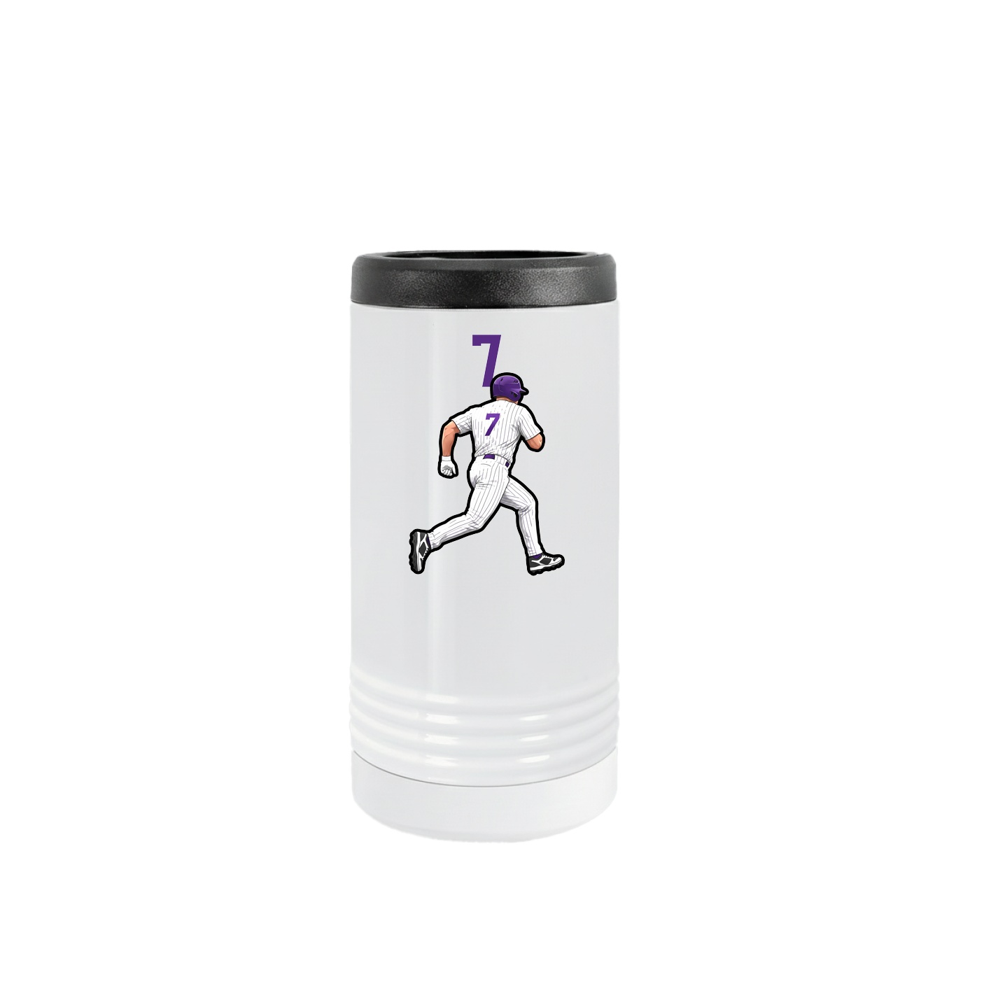 Slim Beverage Holder — Number Top in White