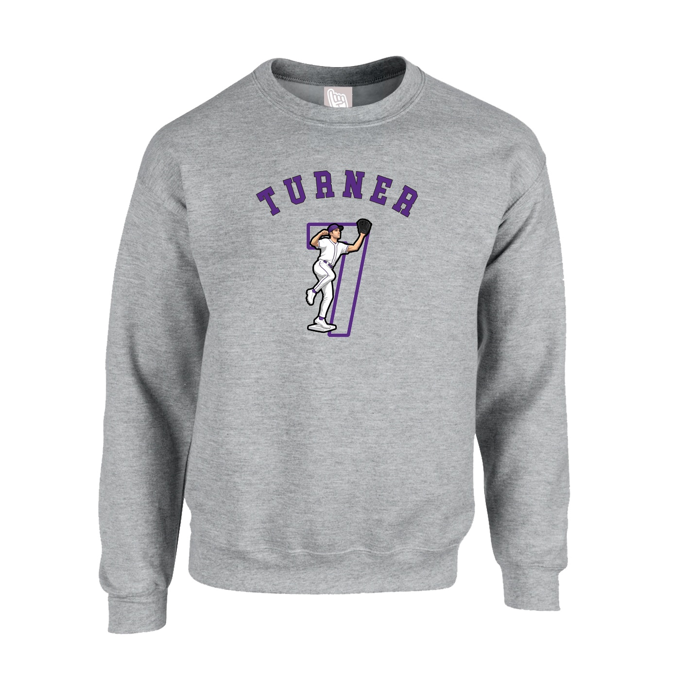 Fleece Crew — Shirsey Arch in Grey