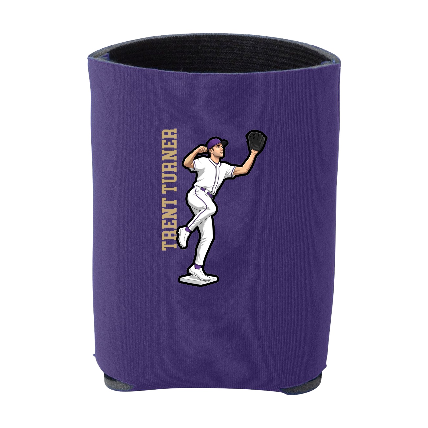 Can Holder — Name Vertical in Purple