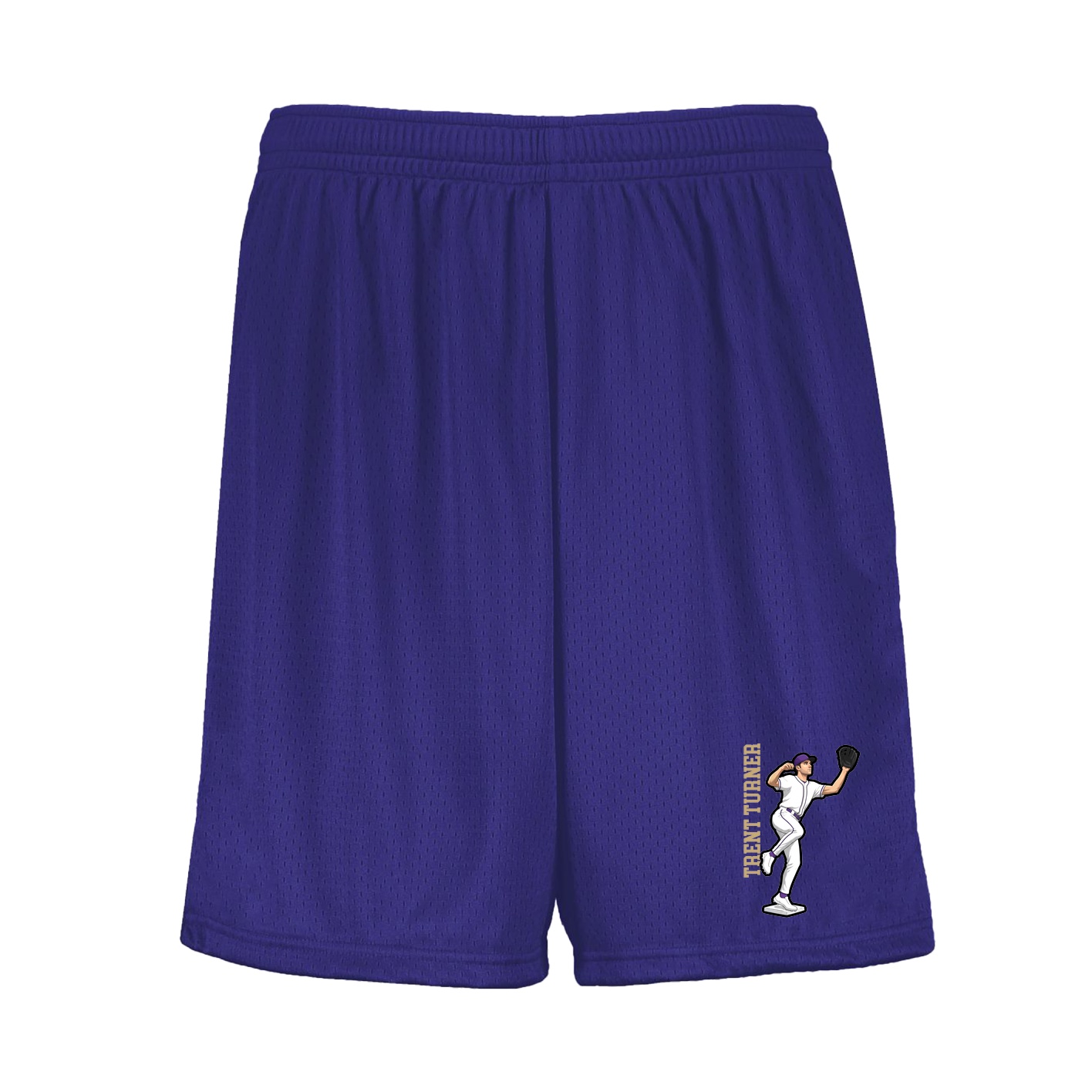 Shorts — Name Vertical in Purple