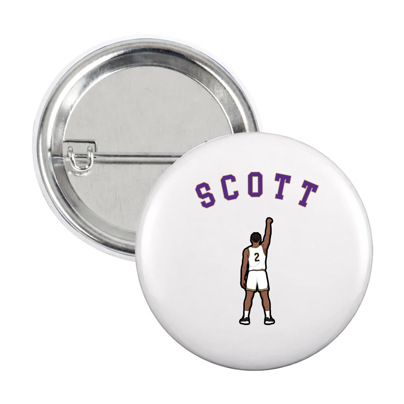 Game Day Button — Shirsey Arch in White