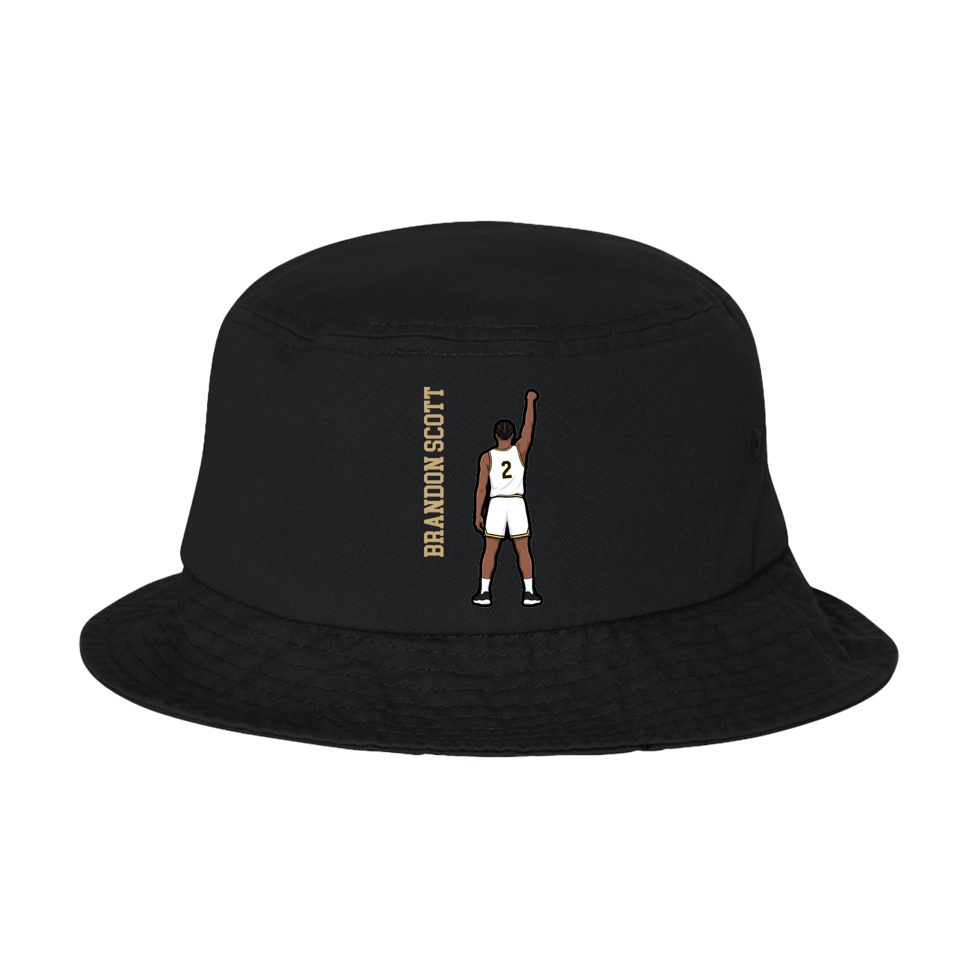 Bucket Cap — Name Vertical in Black