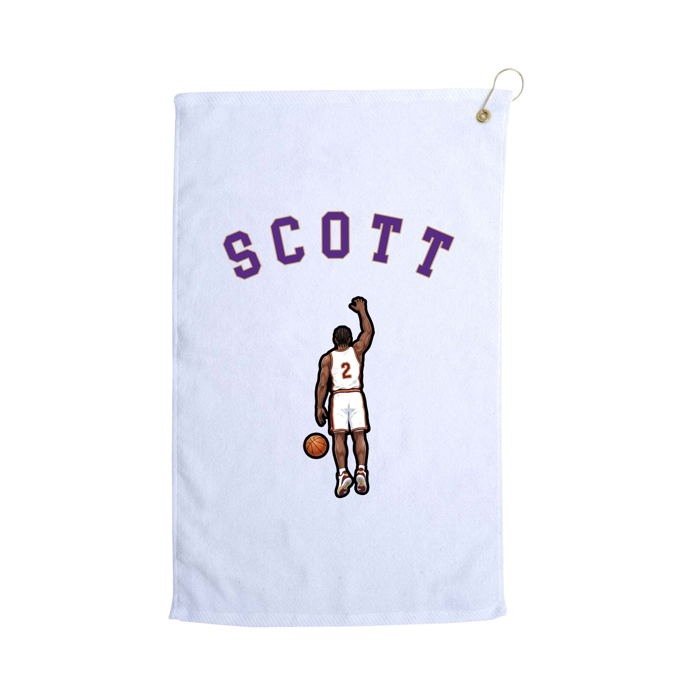 Golf Towel — Shirsey Arch in White