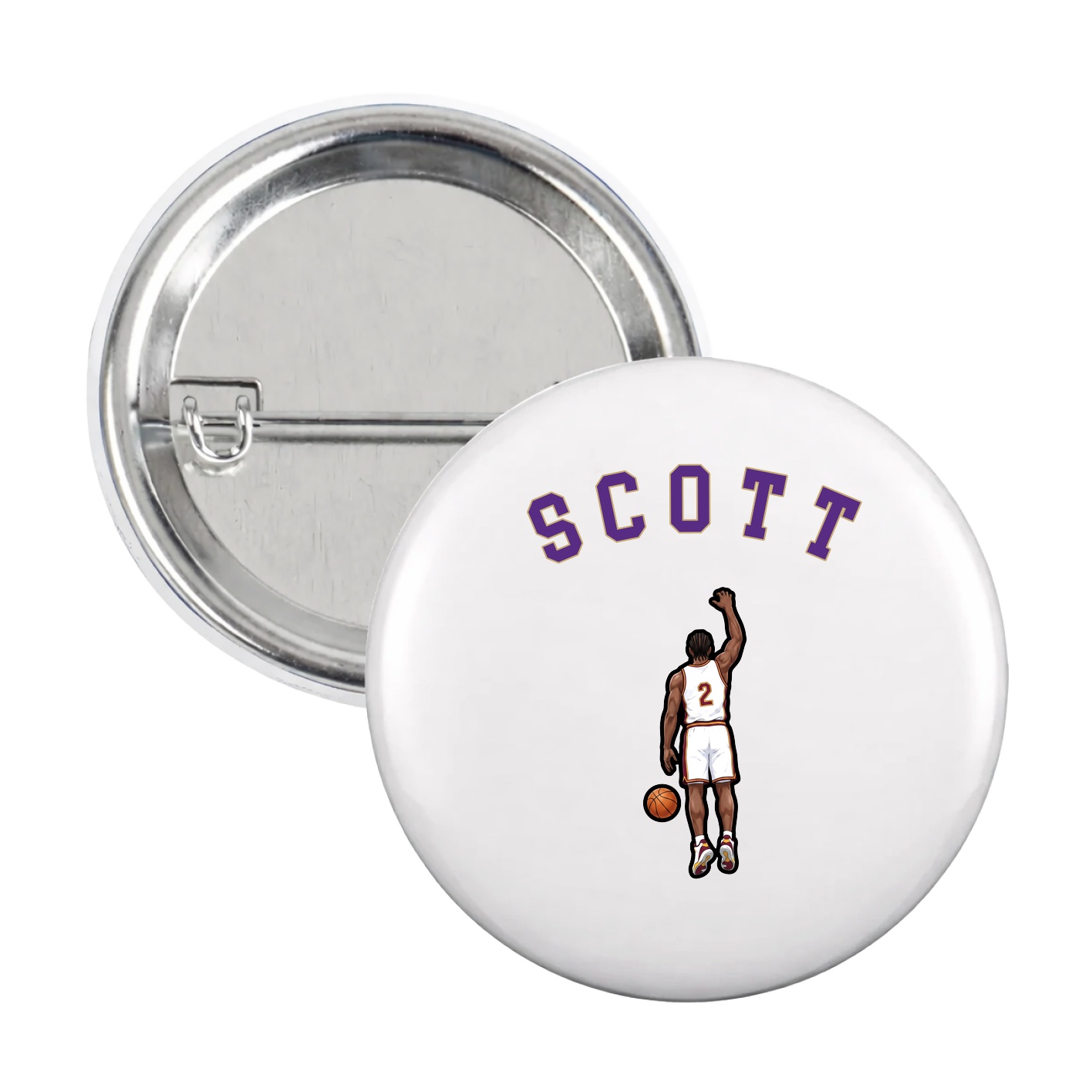 Game Day Button — Shirsey Arch in White
