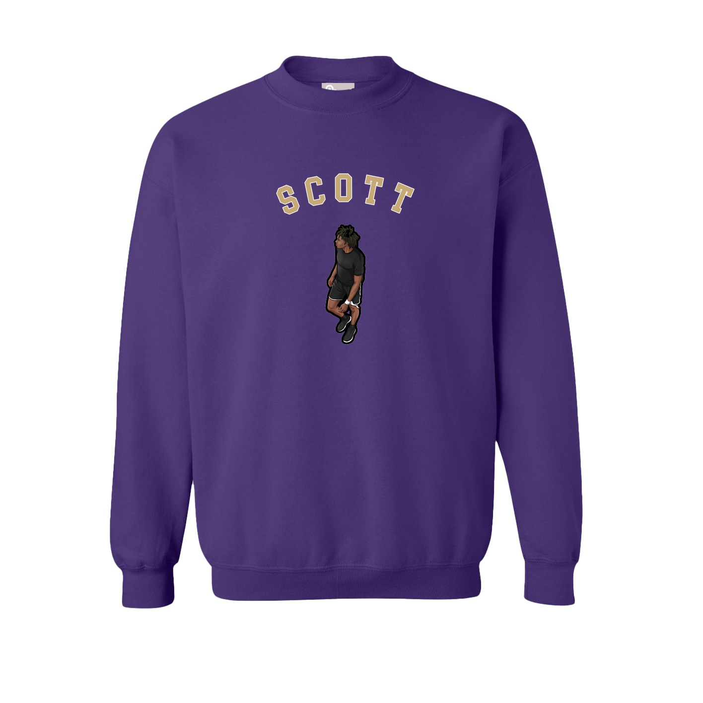 Fleece Crew — Shirsey Arch in Purple