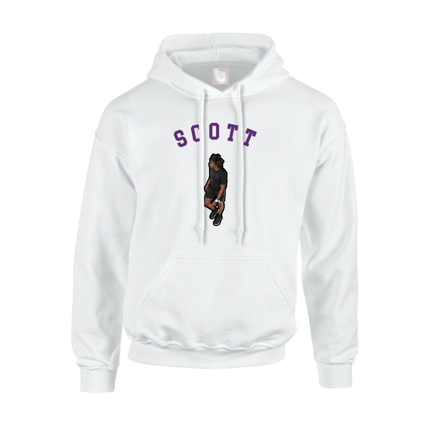 Youth Hoodie — Shirsey Arch in White